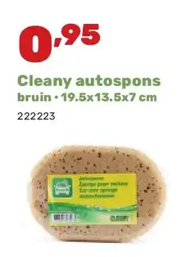 Happyland Cleany autospons bruin • 19.5x13.5x7 cm aanbieding