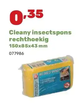 Happyland Cleany insectspons rechthoekig 150x85x43 mm aanbieding