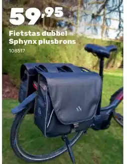 Happyland Fietstas dubbel Sphynx plusbrons aanbieding