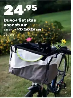 Happyland Duvo+ fi etstas voor stuur zwart • 43X26X26 cm aanbieding