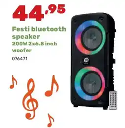 Happyland Festi bluetooth speaker 200W 2x6.5 inch woofer aanbieding