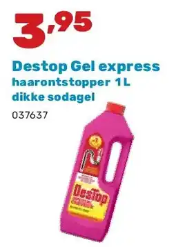 Happyland Destop Gel express haarontstopper 1 L dikke sodagel aanbieding