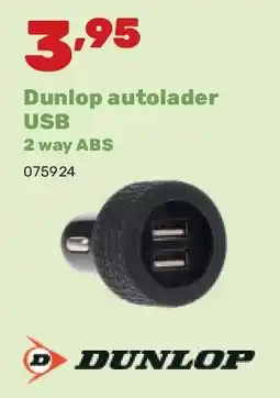 Happyland Dunlop autolader USB 2 way ABS aanbieding