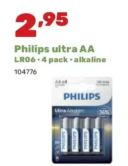 Happyland Philips ultra AA LR06 • 4 pack • alkaline aanbieding