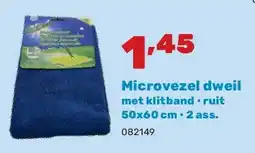 Happyland Microvezel dweil met klitband • ruit 50x60 cm • 2 ass aanbieding