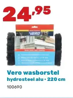 Happyland Vero wasborstel hydrosteel alu • 220 cm aanbieding