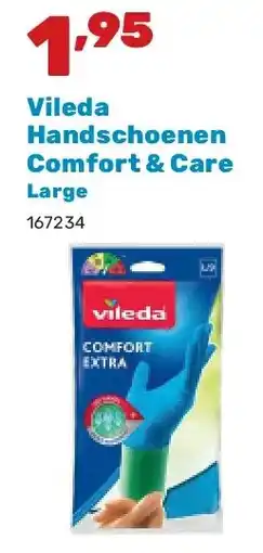 Happyland Vileda Handschoenen Comfort & Care Large aanbieding