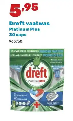 Happyland Dreft vaatwas Platinum Plus 30 caps aanbieding