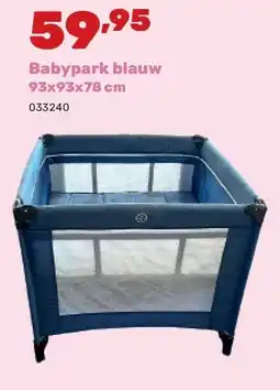 Happyland Babypark blauw 93x93x78 cm aanbieding