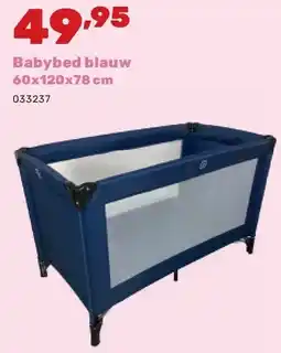 Happyland Babybed blauw 60x120x78 cm aanbieding