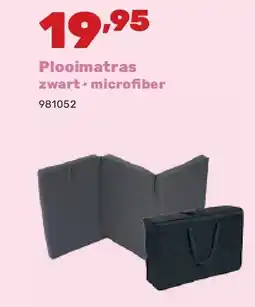 Happyland Plooimatras zwart • microfi ber aanbieding