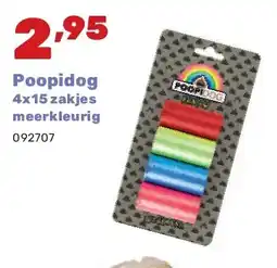 Happyland Poopidog 4x15 zakjes meerkleurig aanbieding