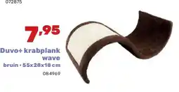 Happyland Duvo+ krabplank wave bruin • 55x28x18 cm aanbieding
