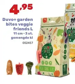 Happyland Duvo+ garden bites veggie friends L 11 cm • 3 st. gemengde kl aanbieding