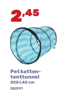 Happyland Pet kattententtunnel D28 L40 cm aanbieding