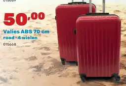 Happyland Valies ABS 70 cm rood • 4 wielen aanbieding