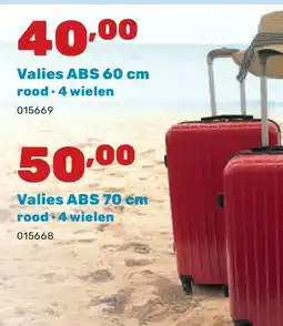 Happyland Valies ABS 60 cm rood • 4 wielen aanbieding