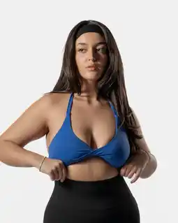 Decathlon Twist Sportbeha Fitness Dames Blauw - Lichte Support - AW Active aanbieding