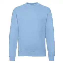 Decathlon Uniseks Klassiek Ingelegd Sweatshirt voor Volwassenen (Hemelsblauw) aanbieding