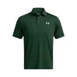Decathlon Under Armour Heren Playoff Golfpolo 3.0 Printed-Forest Green Maat L aanbieding