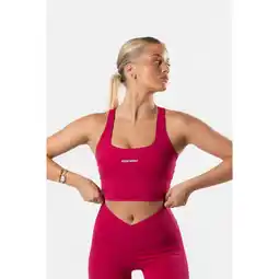 Decathlon Fitness Sportbeha met Gekruiste Rug/Cross Back Bra Fuchsia/Rood aanbieding