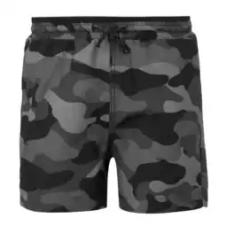 Decathlon Skander III Effen Zwemshort Kinderen/Kinderen (Grijs/Zwart Camo) aanbieding