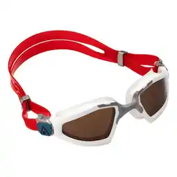 Decathlon Aquasphere Zwembril Kayenne Pro Bruin Gepolariseerde Wit/Grijs aanbieding