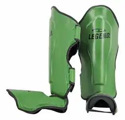 Decathlon Kickboks Scheenbeschermers Heren/Dames Army Leer aanbieding