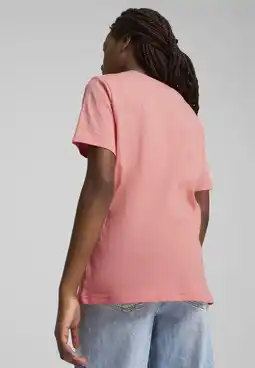 Decathlon ESS No. 1-logo T-shirt voor jongeren PUMA Pink Fruit aanbieding