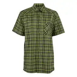 Decathlon Heren Begarno Geruit Overhemd Met Korte Mouwen (Nefriet groen/zwart) aanbieding