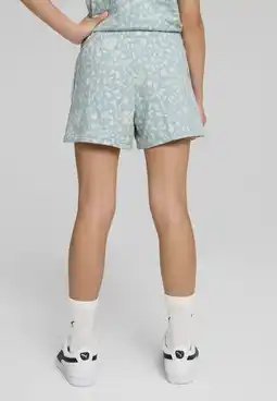 Decathlon Flaming Love short met hoge taille voor jongeren PUMA Modern Mint Green aanbieding