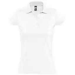Decathlon Dames Prescott Jersey Poloshirt (Wit) aanbieding