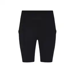 Decathlon Dames gerecyclede technische fietsshort (Jet Zwart) aanbieding