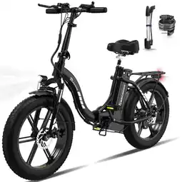 Decathlon Opvouwbare elektrische fiets voor volwassenen13Ah batterij - EK6 Zwart aanbieding