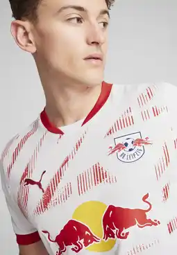 Decathlon RB Leipzig 24/25 thuisshirt voor heren PUMA White For All Time Red aanbieding