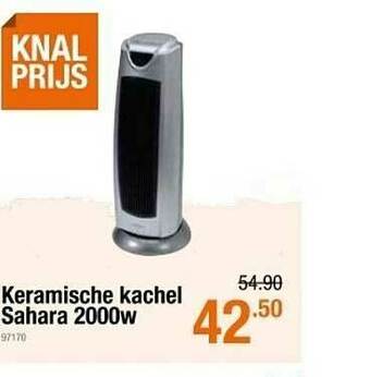 Cevo Keramische Kachel Sahara 2000w aanbieding