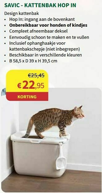 Horta Savic - kattenbak hop in aanbieding