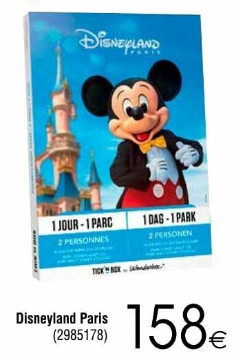 Cora Disneyland paris aanbieding
