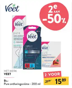 Di Veet pure ontharingscrème aanbieding