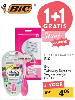 Di BIC Twin Lady Sensitive Wegwerpmesjes aanbieding