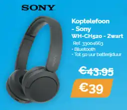 Krëfel Koptelefoon Sony WH-CH520 aanbieding