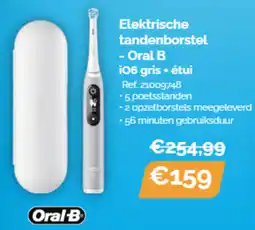 Krëfel Elektrische tandenborstel Oral B i06 gris + étui aanbieding