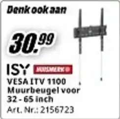 MediaMarkt ISY Vesa ITV 1100 Muurbeugel aanbieding