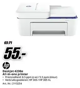 MediaMarkt hp Deskjet 4230e All in one printer aanbieding