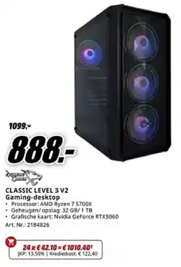 MediaMarkt Classic Level 3 V2 Gaming-desktop aanbieding