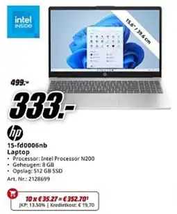 MediaMarkt hp 15-fd0006nb Laptop aanbieding