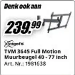 MediaMarkt TVM 3645 Full Motion Muurbeugel aanbieding