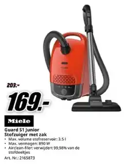 MediaMarkt Miele Guard S1 Junior Stofzuiger met zak aanbieding