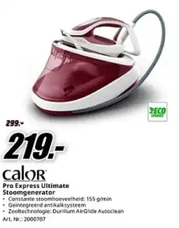 MediaMarkt Calor Pro Express Ultimate Stoomgenerator aanbieding