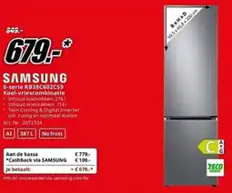 MediaMarkt Samsung 6-serie RB38C602CS9 Koel-vriescombinatie aanbieding